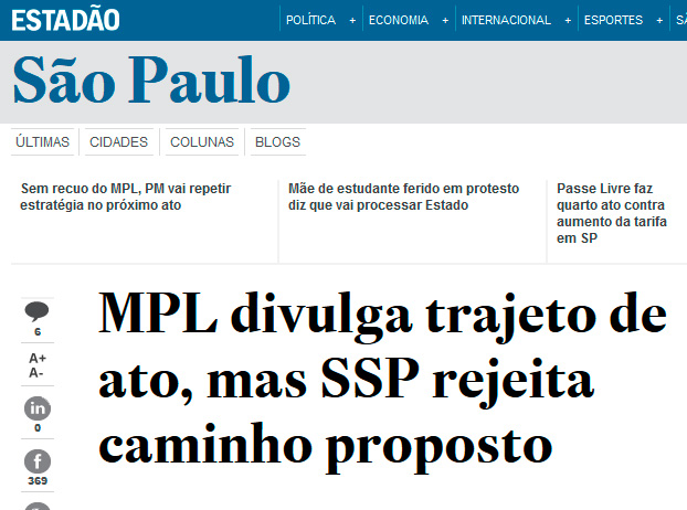 Passe Livre tem trajeto rejeitado Passe Livre é proibido de circular pela PM