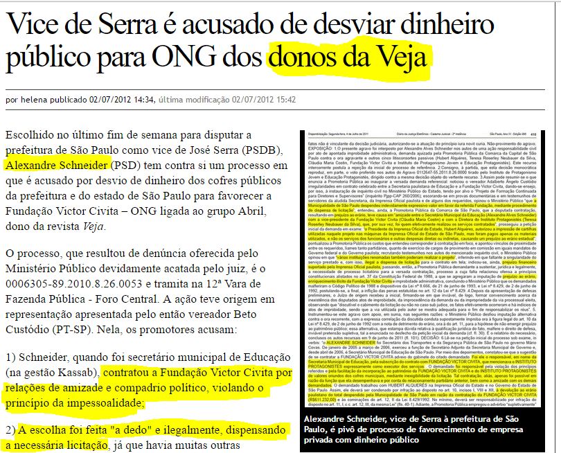 {{não acredite em mim - Rede Brasil Atual}}