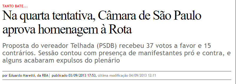 {{a lista está na matéria - não acredite em mim - Rede Brasil atual}}