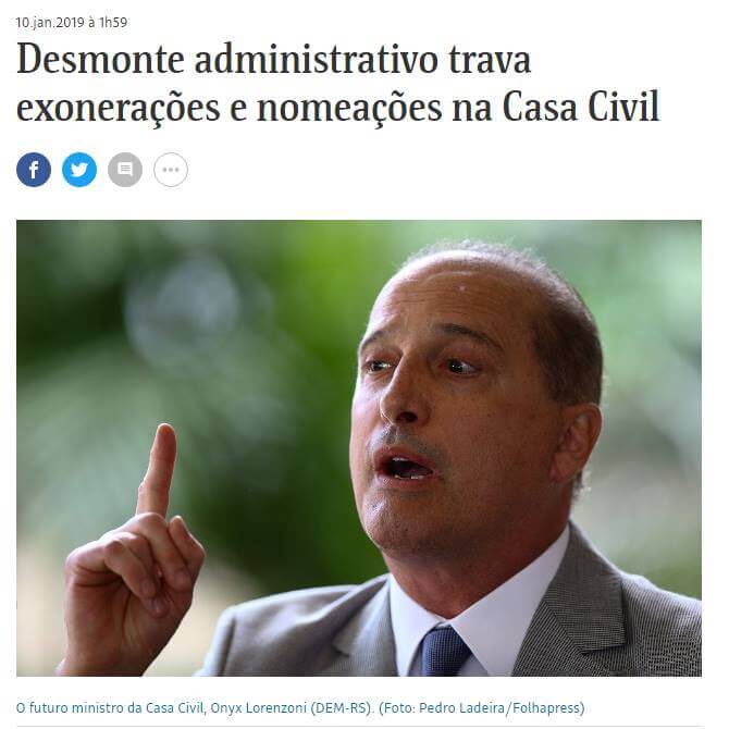 Onyx Lorenzoni não demonstra competência Onyx Lorenzoni não demonstra competência