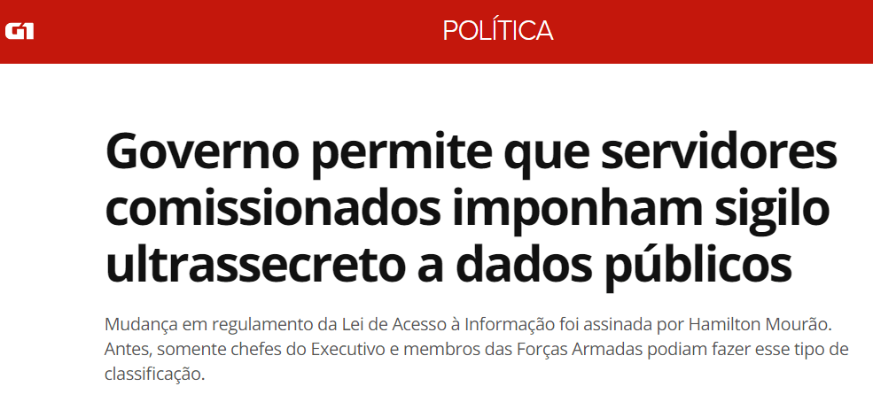 Mourão promove censura Mourão promove censura