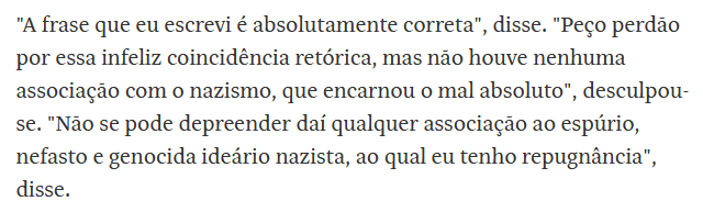 Roberto Alvim pede perdão e diz que associação com nazismo não foi intencional